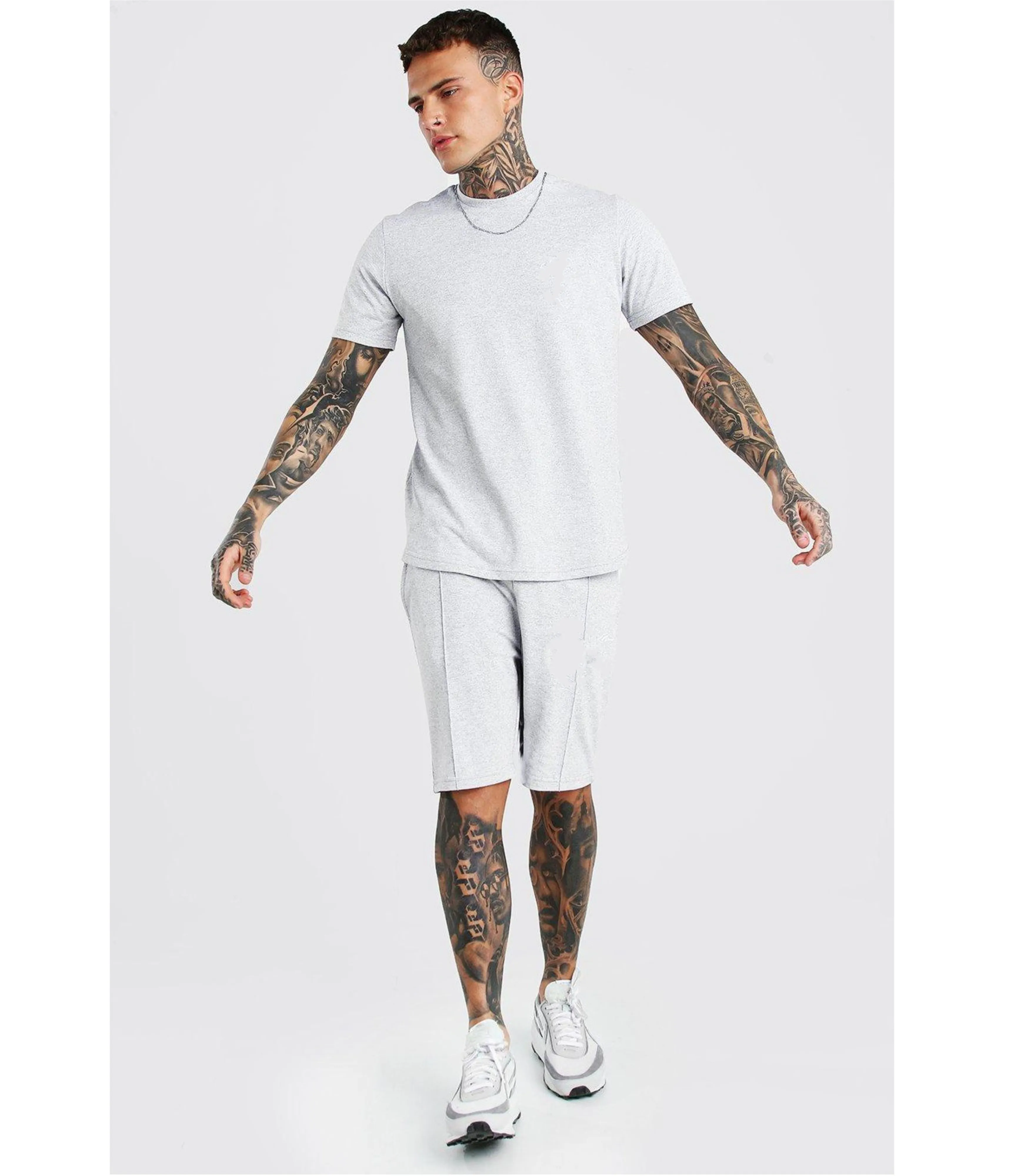 

T Shirt+Shorts Printed Summer Suits Casual Tracksuits men's Set