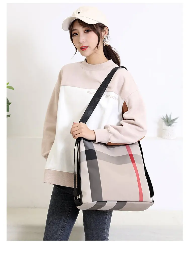 Plaid print backpack  -5.jpg