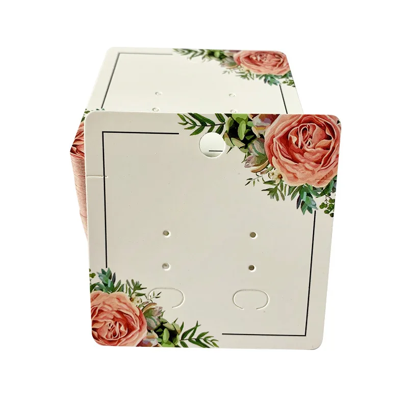 

Custom Printed Fashion Logo Earring Paper Cards Printed Blank Earring Cards Jewelry