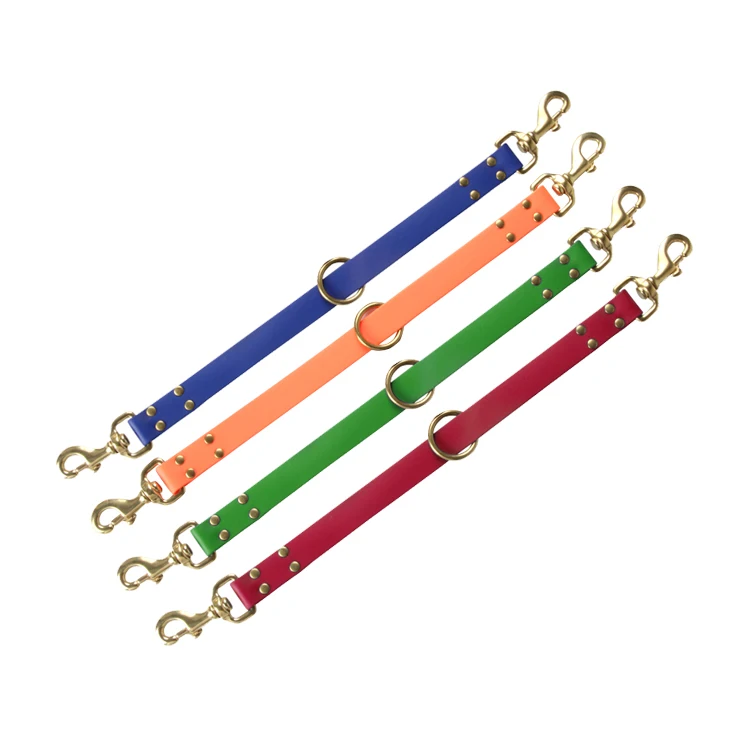 

OEM Wholesale Personalized PVC Nylon Heavy Duty Double Hooks Dog Leash for Small Dogs and Large Dogs, All colors can be customed