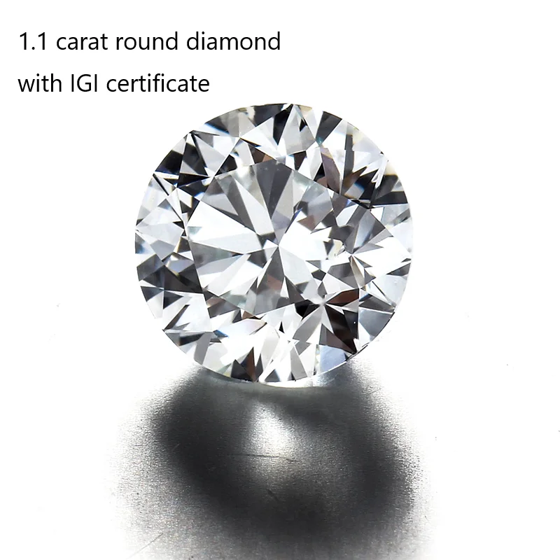 

Starsgem 1carat White Color round brilliant cut lab created diamonds Loose