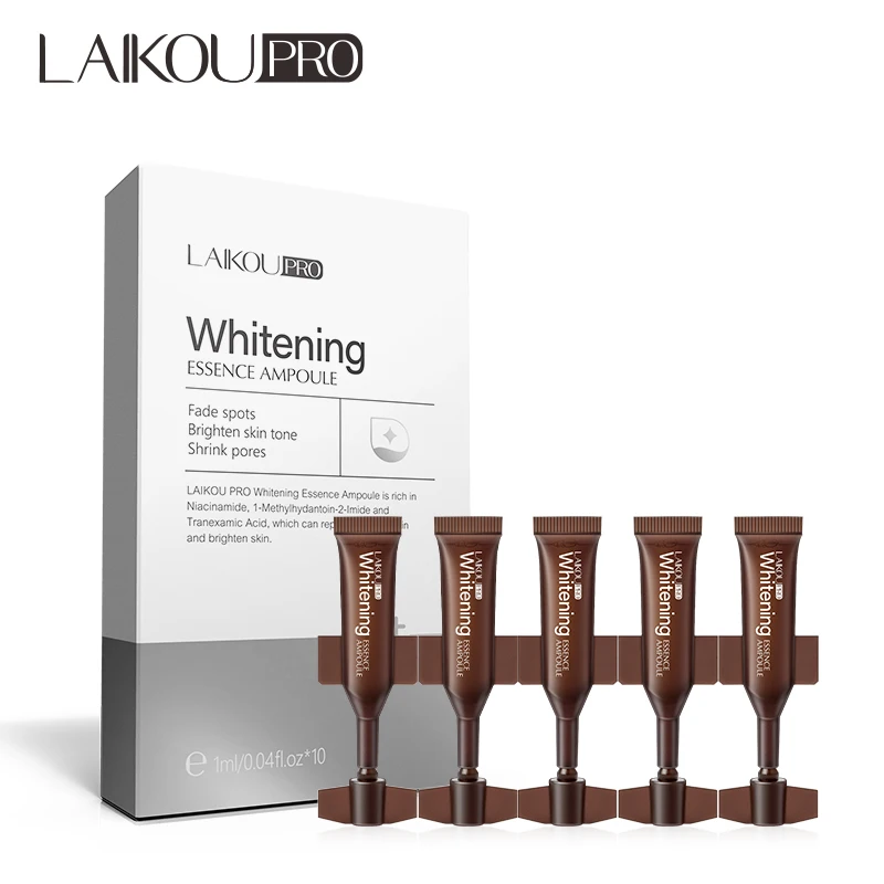 

New facial care LAIKOU PRO Niacinamide Whitening Ampoule Face Serum 1ml*10pcs Fade Spots Shrink Pores