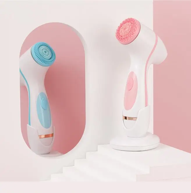 

Electric Facial Cleansing Brush Waterproof Design Face Silicon Cleaner For Pore Deep Cleansing AE-868, Optional