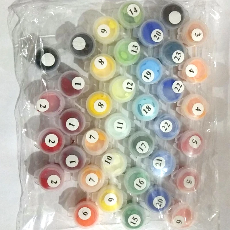 
Snow Wolf diy painting by numbers 40*50hand-painted the living room decorative animal painting 