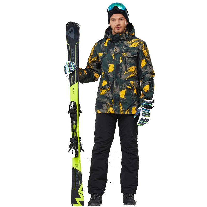 

New style OEM European fashion waterproof warm winter snowboard plus size jackets men ski jacket and pants set, Customer's requirement