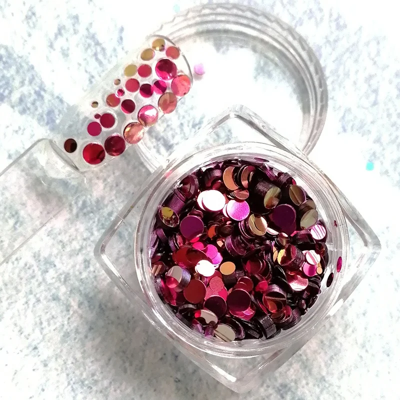 

Newest Corrina Beauty chameleon nail sequin glitter nail powder cameleon flake round glitter