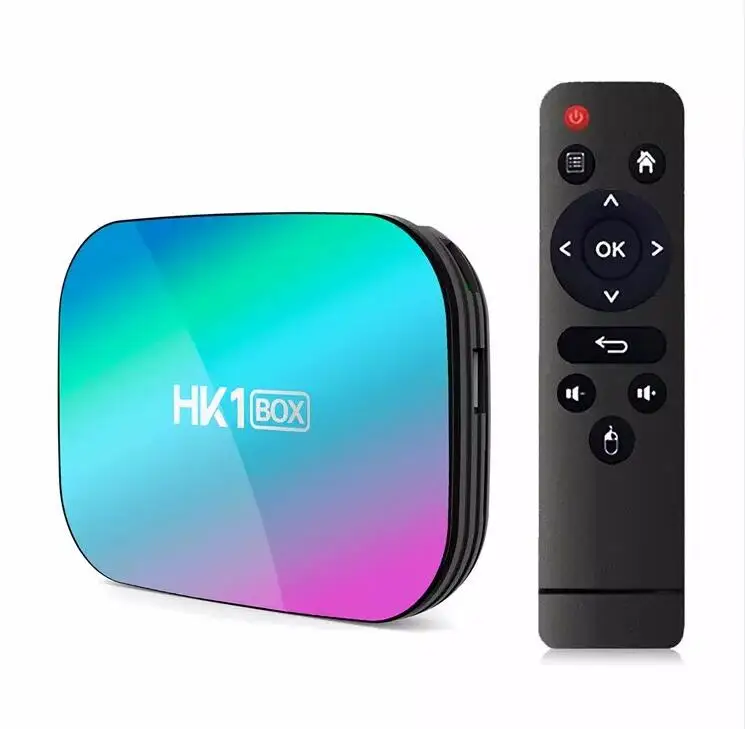 

New Arrival HK1 Box 8K Wifi 2.4G/5G 100M RJ45 BT4.0 Android 9.0 4GB 32GB HK1 BOX