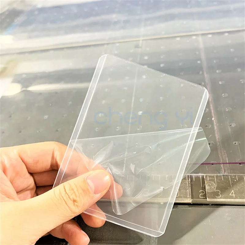 

Custom  3x4 Clear Transparent PVC Toploader Plastic Rigid Top Loaders Sports Game Trading Card Holder with Protective Film, Customized color