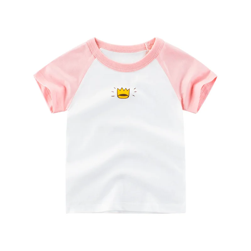 

New Design Summer Daily Wear 95% Cotton 5% Spandex Jersey T-shirt Gril