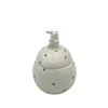 New ceramic Easter Egg shape stoneware egg with Bunny Easter Bunny Rabbit