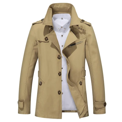 

Winter Designer Mont Erkek Kaban Wear Thick Slim Long Jacket Trench Coat For Men, Picture