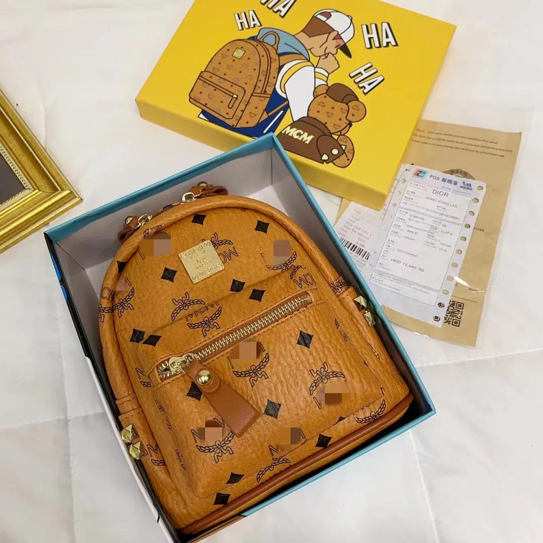 

Luxury designer famous brand women's backpack, Brown