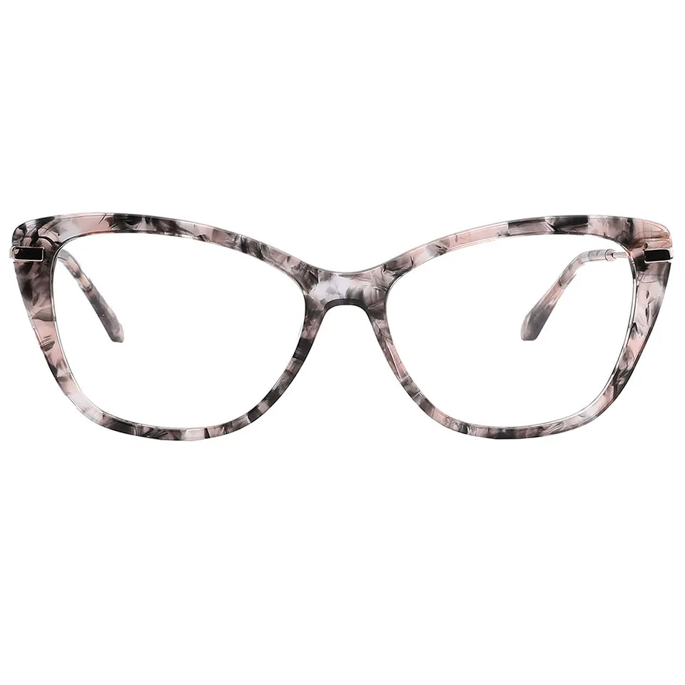 

2021 New design Acetate & Titanium eyeglasses frames women fancy optical frames