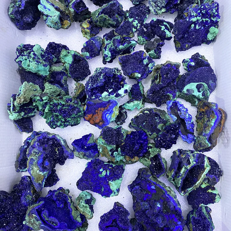 

Wholesale Natural Blue Azurite Raw Healing Stone Crystal Specimen Raw For Home Decoration