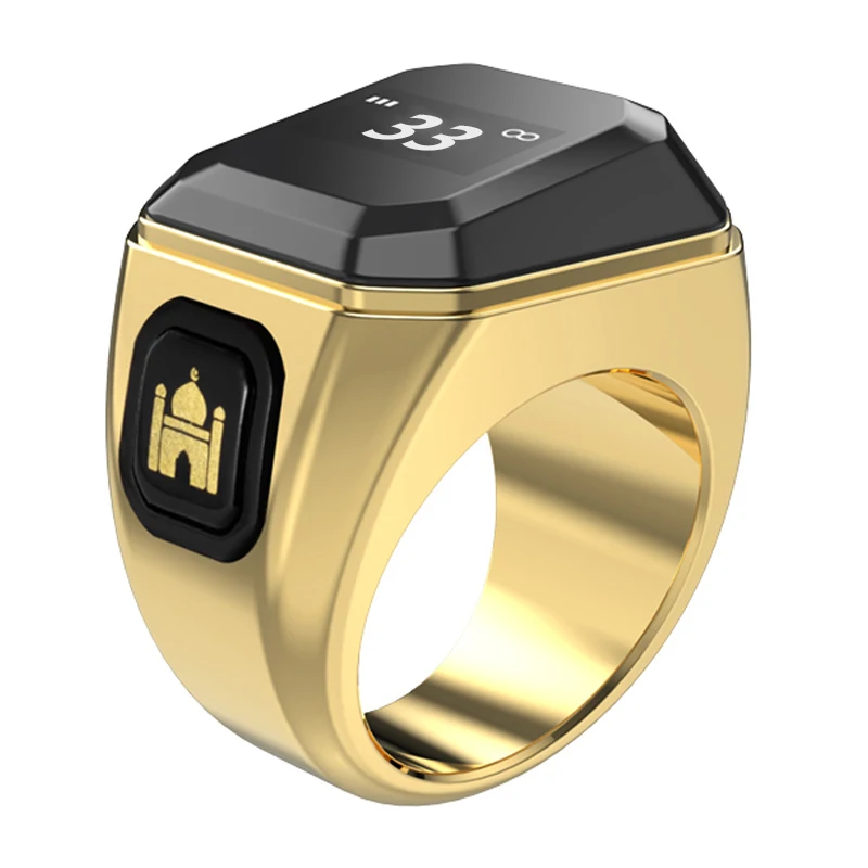 OLED Screen Smart Tally Counter Digital zikr ring for Time Reminder Musl zikr smart ring manufacturers