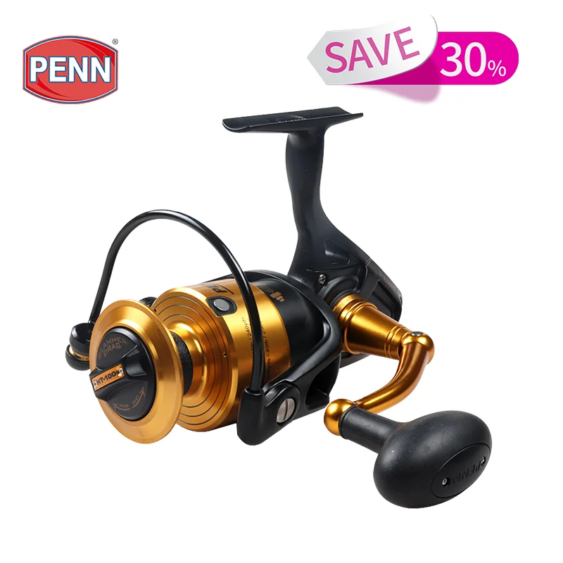 

100% Original PENN SPINFISHER V SSV Spinning Spinning Reels Water Tight spinning reel fish reel, Gold