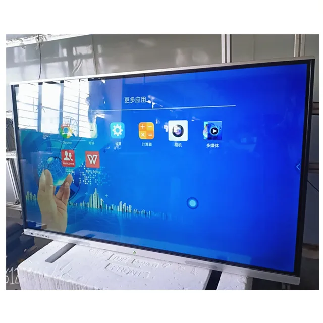 

75 inch 4k all in one touch pc multimedia tv panel teaching kiosk 75 inch interactive panel with pen