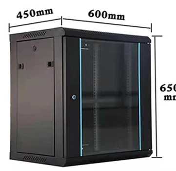 

Factory Wholesale Toughened Glass Door Or Mesh Door 12u Network Rack