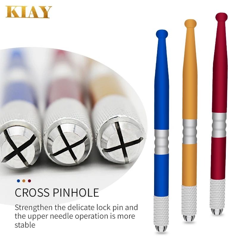 

Cheapest microblade eyebrow pen, Blue gold red