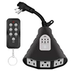 100ft remote control socket outdoor garden waterproof outdoor outlet for lamp