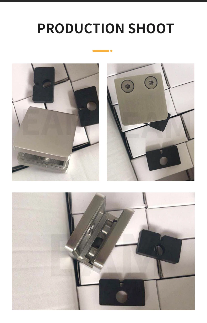 stainless steel glass clamp B008  stairs railing  baluster High quality glass clamp