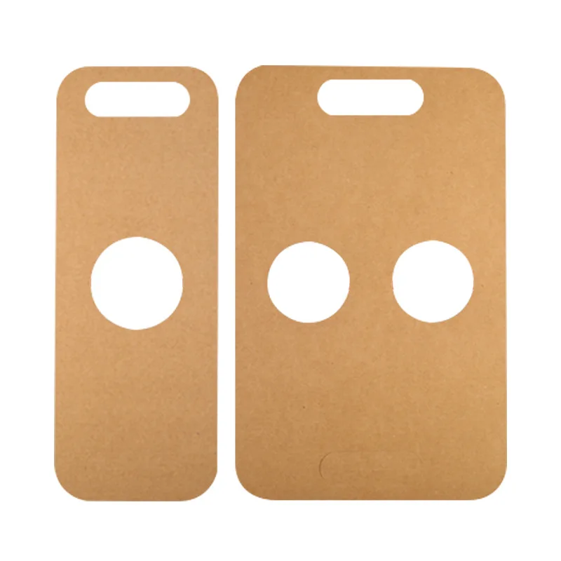 Disposable Cup Holder For Hot Or Cold Drinks 4 Cups Drink Carrier With Handle Kraft Paperboard