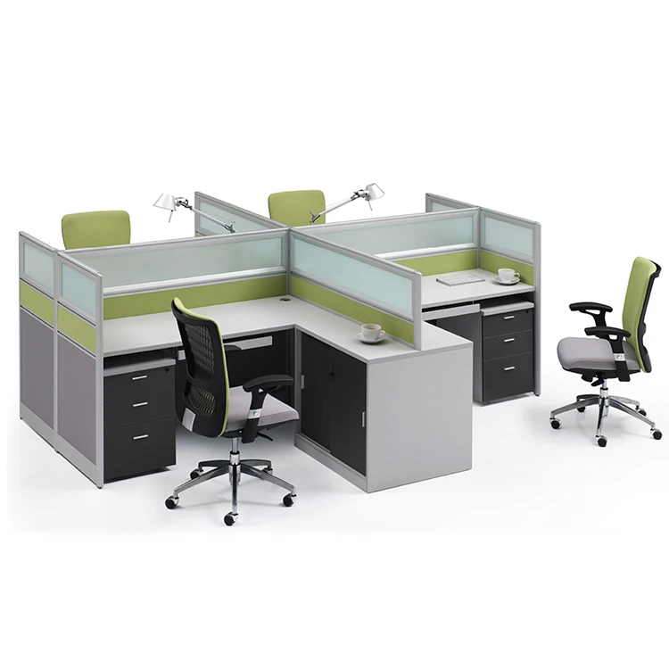 Office Workstation Partition Open Space Office Furniture Buy 4 Person
