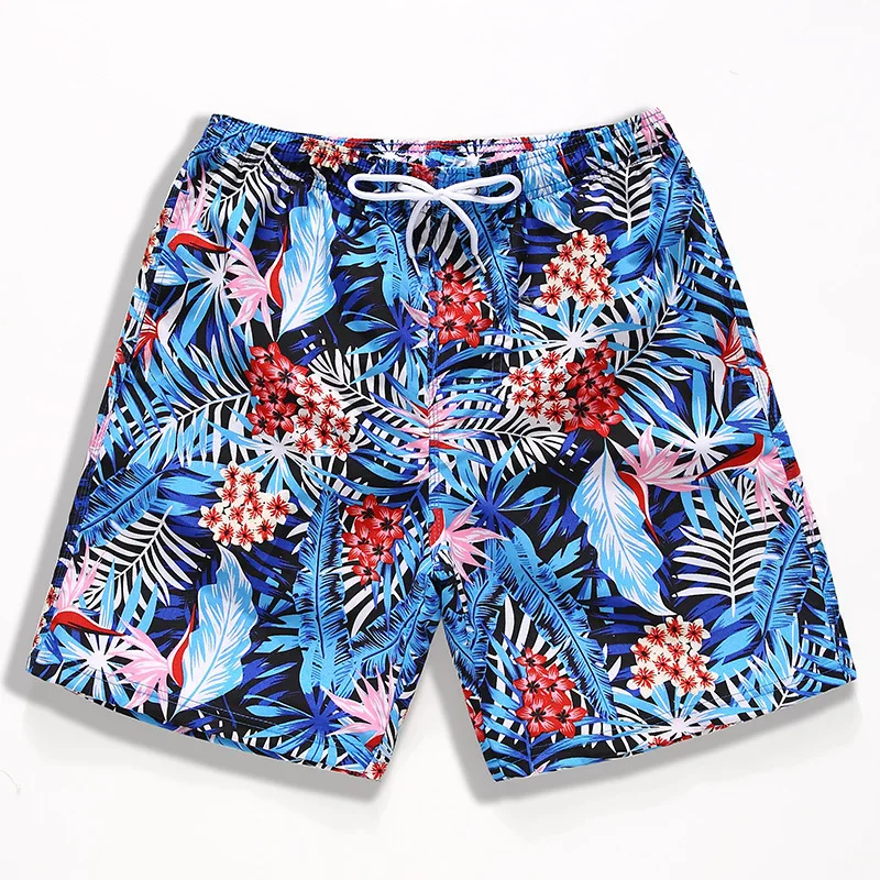 

2021 New Custom Sublimated Hawaiian Men Swimwear Shorts Quick Dry Print Beach Shorts Designer Swim Trunks