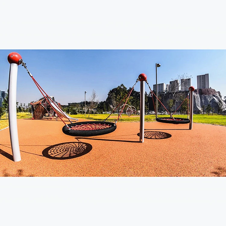 

New design 100CM diameter Polyester rope swing net for playground, Customized