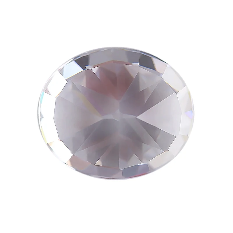 松散宝石批发 cz 10 * 12毫米椭圆形白色立方氧化锆石价格每件