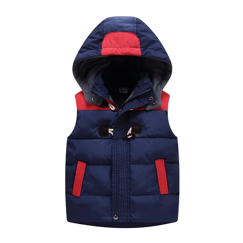 

Children Autumn Winter Thick Hoodies Jacket Vests boy&girls' Outerwear Coats Kids Vest Hooded Jackets