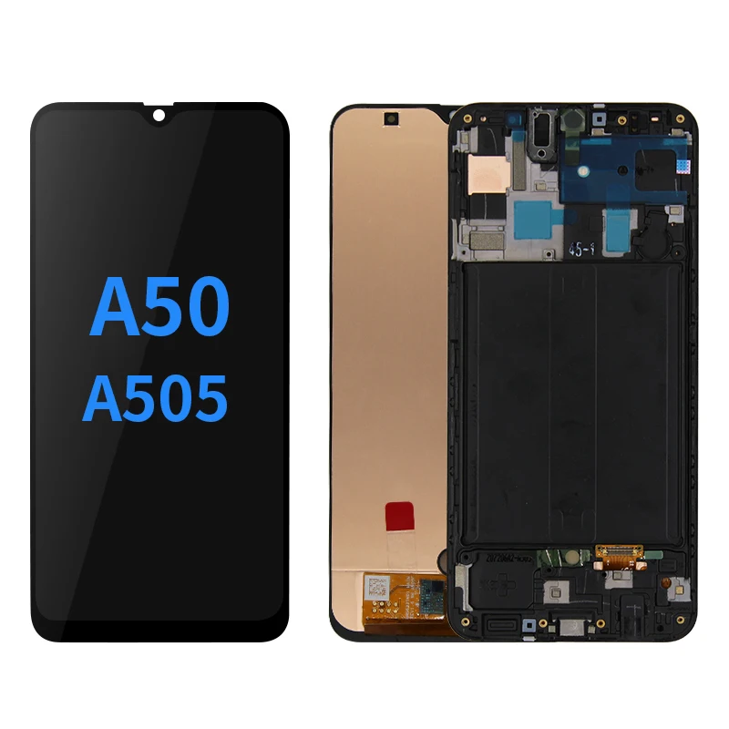 

For Samsung Galaxy A50 LCD Display Touch Screen Digitizer Assembly with Frame For Samsung galaxy a50 a505 A505F/DS A505F A505FD