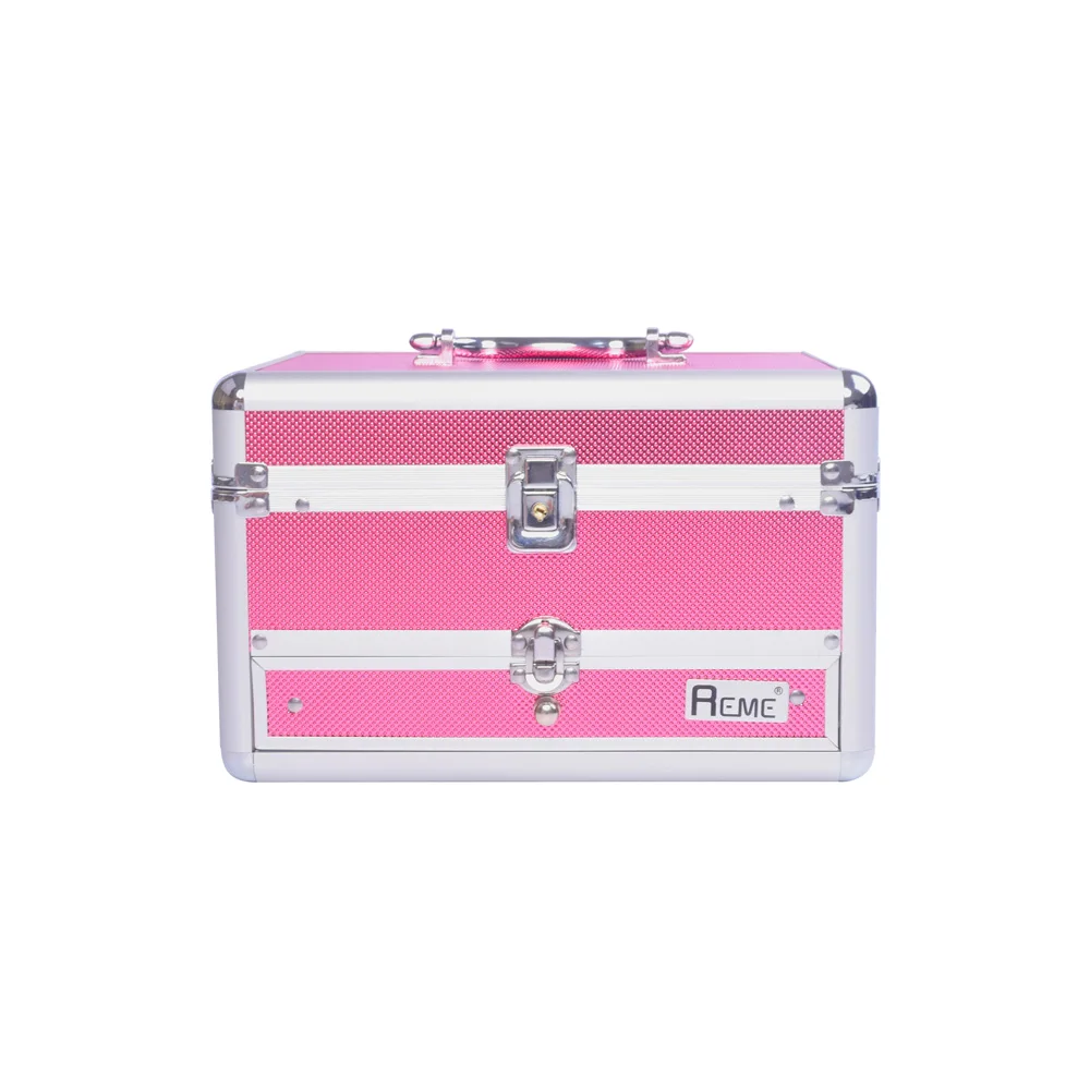 

Professional Cosmetic Case For Makeup Display Case Makeup Case, Rose red