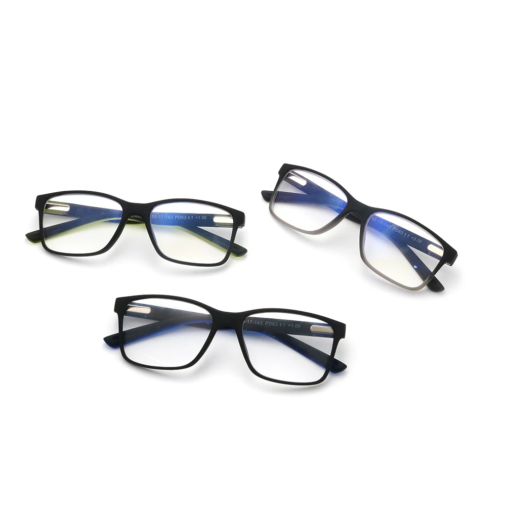 

2022 Fashion Standard Reading Glasses For Men And Women Wholesale Spring Hinge Reading Glasses, 3 colors