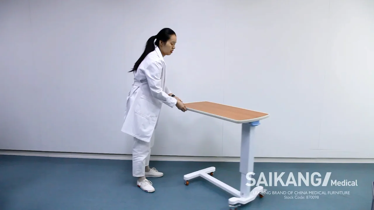 Skh046 Height Adjustment Overbed Table With Air Spring Buy Height