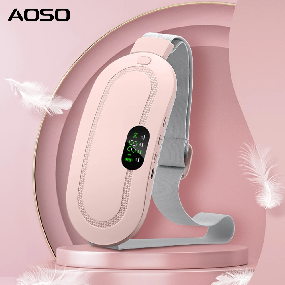 Wholesale Promotional Menstrual Heating Pad Vibration Large Heating Area Rechargeable Portable Menstrual Heating Belt