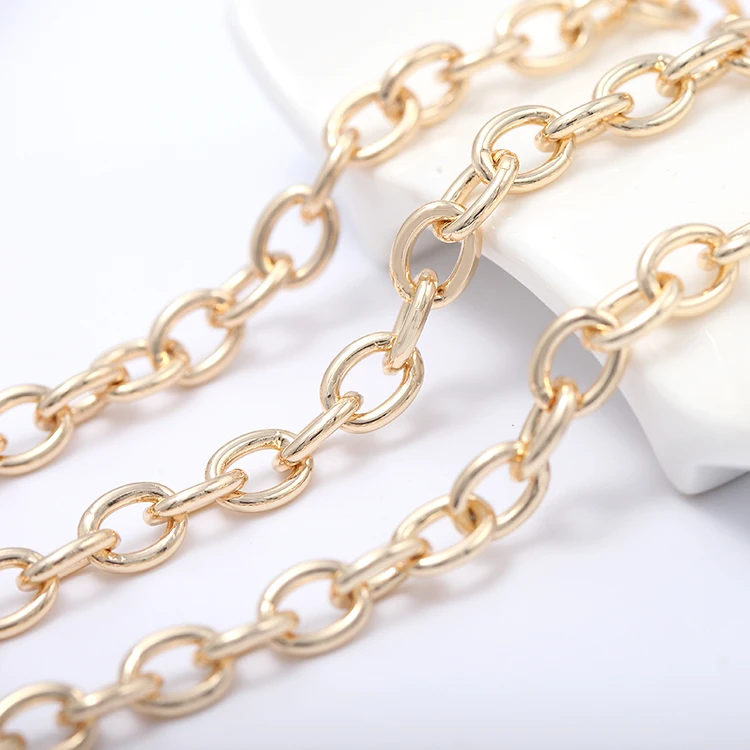 New Arrival Factory Wholesale 14K Gold Plated Big Thick Chain for Jewelry Making