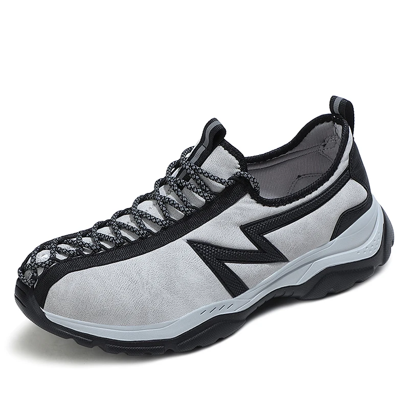 

Hot Selling Outdoor Non-slip Industrial Work Shoes Breathable Toe Protection Noctilucent Men Safety Shoes, White,black,grey