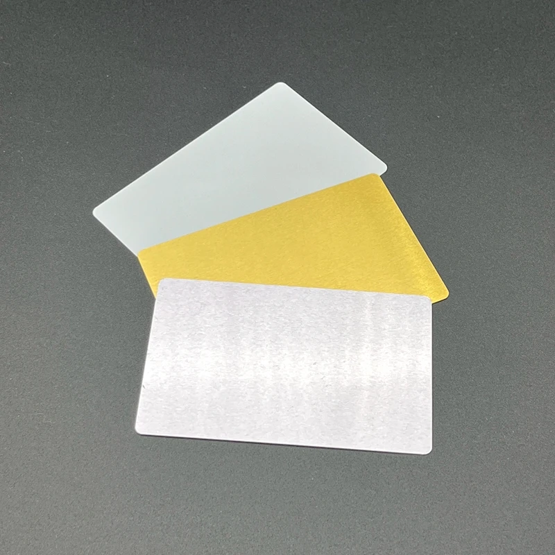 

0.45mm Blank Aluminum Metal Bank Card New Design Custom Logo Name Cards Gift Heat Sublimation Business Card Blanks