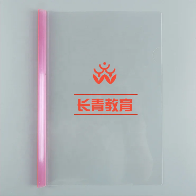 
Plastic Clear Transparent Report Cover A4 Size PP Sliding Bar Business File Folder 