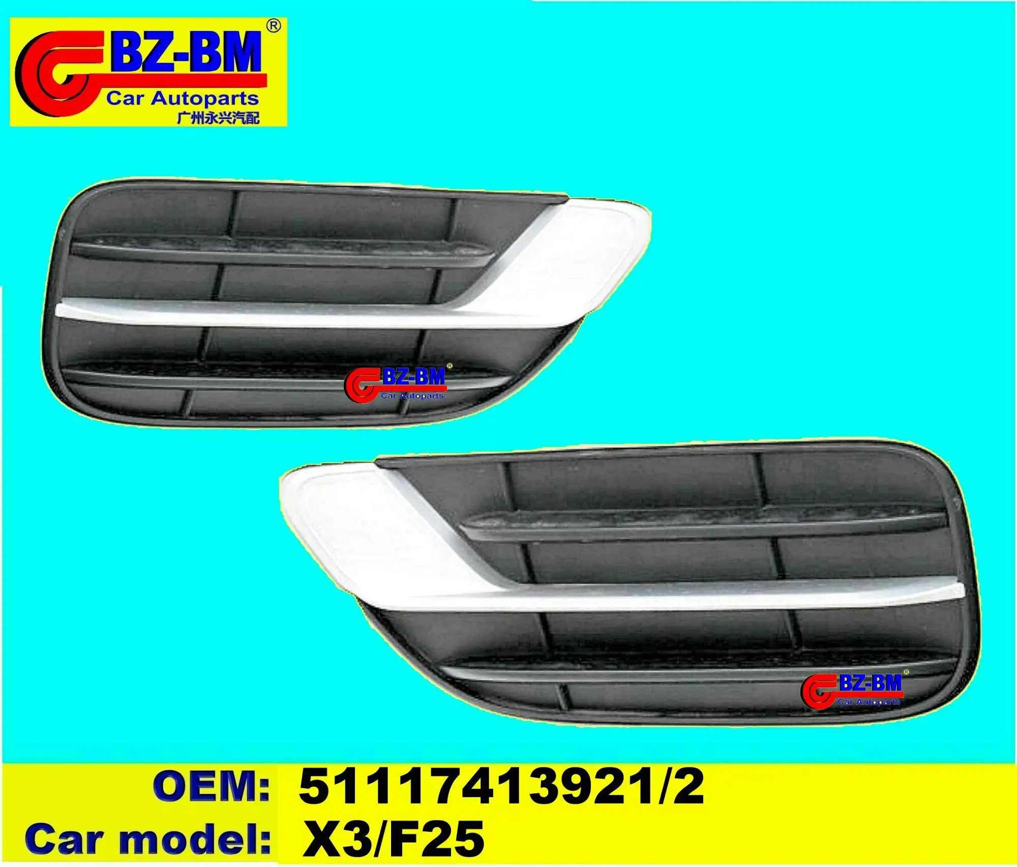 For Bmw Front Bumper Grill Cover Body Part F30 F10 E46 E90 E60 X5e70