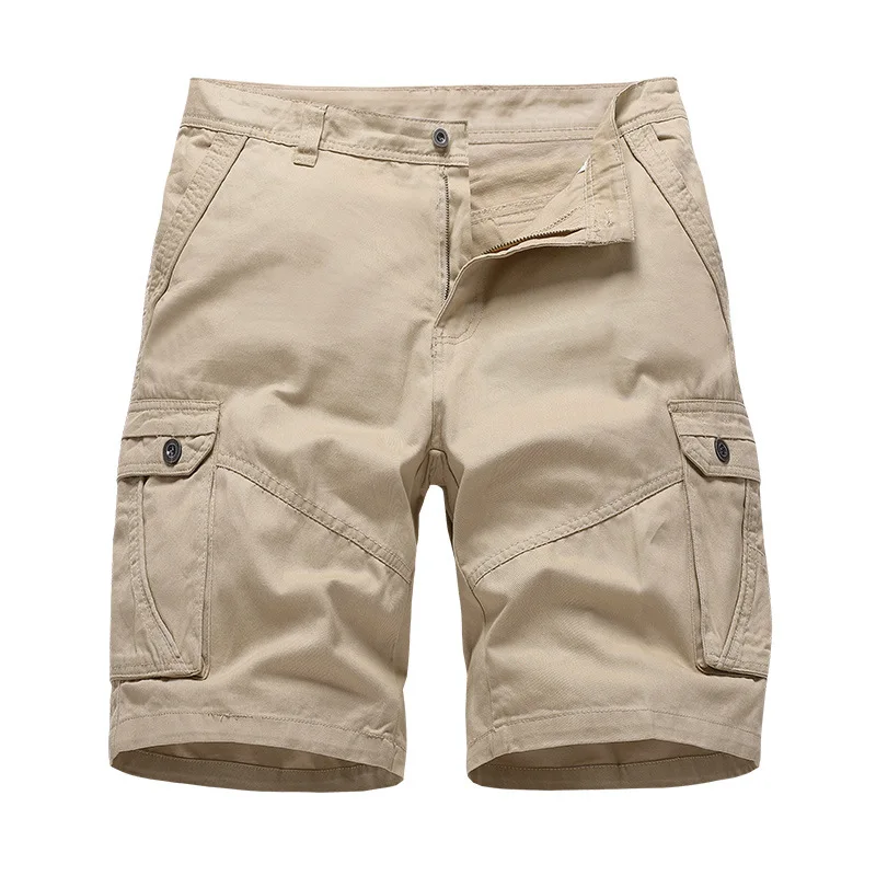 

The new summer leisure cotton multi - pocket cargo sports shorts wear comfortable temperament