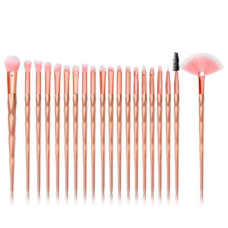 

Pinceles de maquillaje Makeup Kit Cosmetic Makeup Brush Set Diamond Handle Blending Eyeshadow Make Up Brushes, Customized color