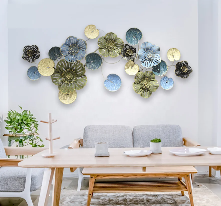 

3d Art metal flower kitchen living room wall decor, Picture shows