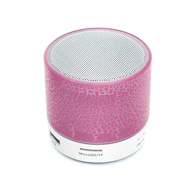 

Free Shipping 1 Sample OK Portable Phone Accessories Mini LED Colorful Wireless HIFI Stereo Speaker