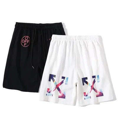 

IHJ5312 summer new sport shorts gradient colorful beach five-point pant