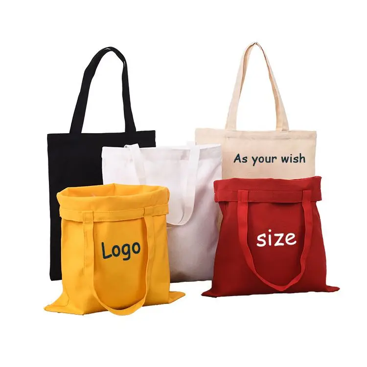 

2021 hotsale Wholesale In Stock Fashion Recycle Custom Printed Blank Shopping Organic Cotton Canvas Tote Bag With Logo, Natural or dye color