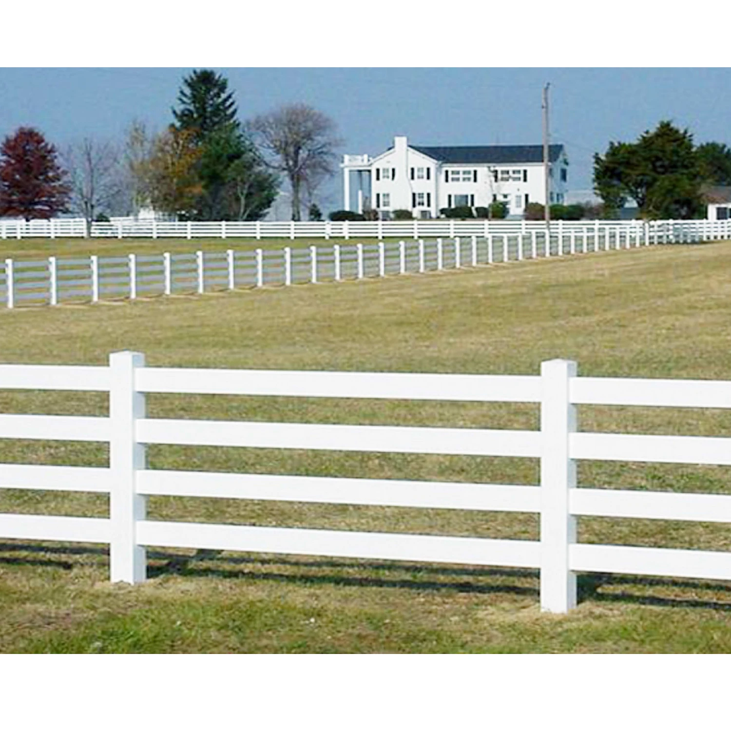 防紫外线白色廉价pvc乙烯基围栏隐私花园围栏/围栏面板