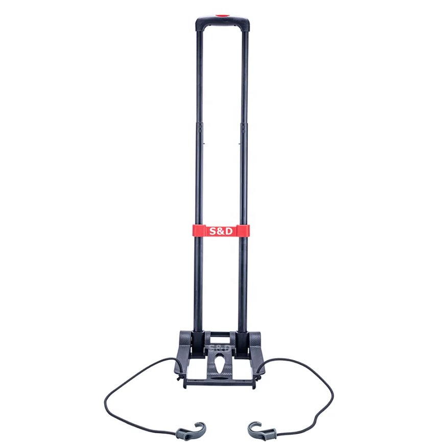 
Compact mini steel promotion telescopic handle lightweight folding portable shopping retractable luggage hand trolley cart truck 