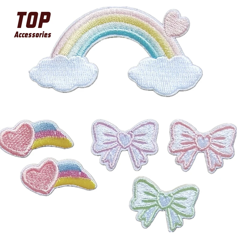 

Hot Sale Iron on Rainbow Embroidery Patches